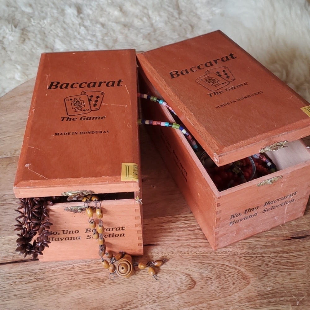 Set of 2 Baccarat Cigar Boxes